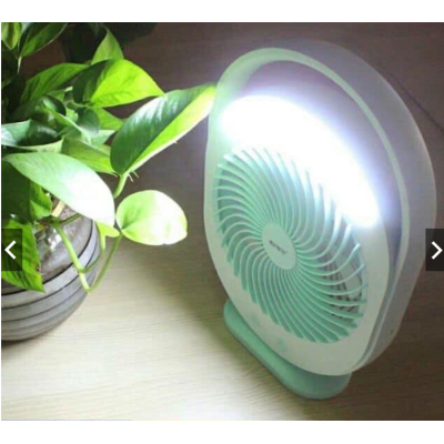 Quạt sạc tích điện có đèn led KM-F0336