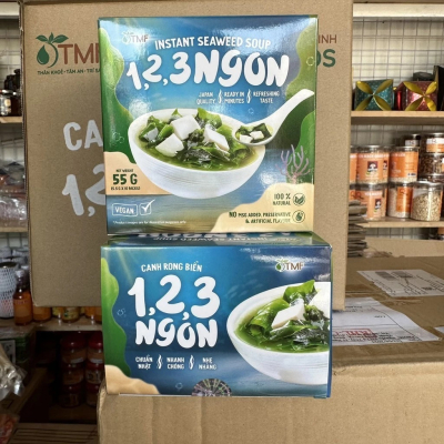 1 Thùng Canh dưỡng sinh rong biển Tâm Minh Foods (12 hộp/thùng - 10 gói/hộp) - Giúp tăng cường sức khỏe