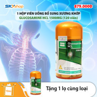 1 Lọ Costar Glucosamine HCL 1500mg (120 viên/lọ) - Viên uống bổ sung khớp - Tặng 1 lọ cùng loại