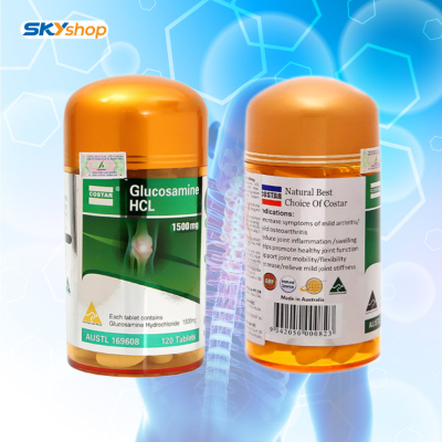 1 Lọ Costar Glucosamine HCL 1500mg (120 viên/lọ) - Viên uống bổ sung khớp - Tặng 1 lọ cùng loại
