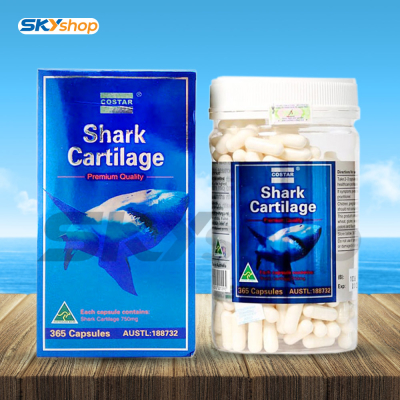 1 hộp viên uống sụn cá mập Costar Shark Cartilage 365 viên - tặng 1 hộp sụn cá mập cùng loại Shark Cartilage 365 viên