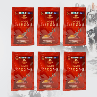 3 Hộp Nước chiết hồng sâm nhung hươu linh chi 365 Hansusam - Hộp 60 Gói 70ml