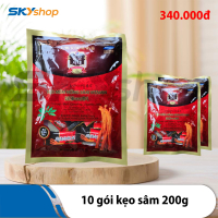 10 gói kẹo sâm Hàn Quốc 200g/gói 