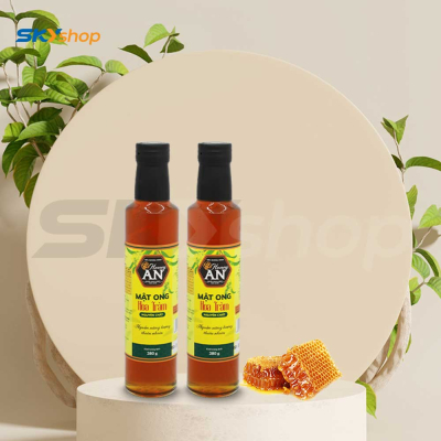 6 Chai mật ong Hoa Tràm Honey An 380gr - Tặng 2 chai mật ong Tây Bắc Honey An 380gr