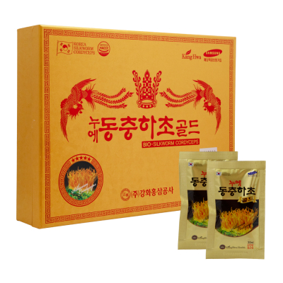 Nước đông trùng hạ thảo Hàn Quốc Kang Hwa Bio-Silkworm Cordyceps cao cấp (hộp 60 gói)