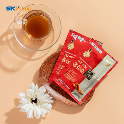 1 Hộp nước hồng sâm không đường Daesan 70ml x 30 Gói