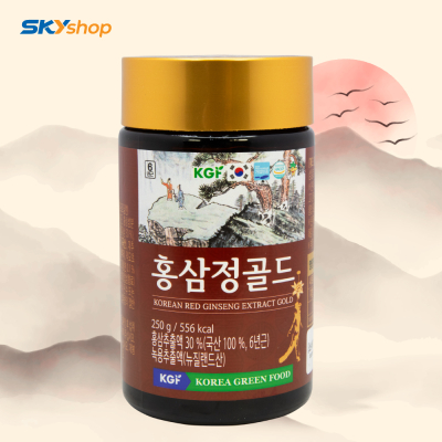 1 hộp cao hồng sâm núi nhung hươu (2 lọ 250g) Korea Green Food - Tặng 5 gói cháo yến Thiên Hoàng