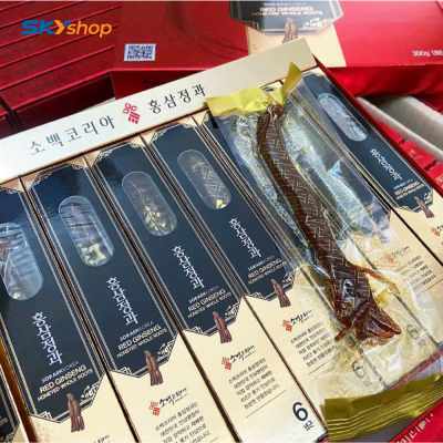 Hồng sâm củ tẩm mật ong Sobaek Hàn Quốc 300g (8 củ/hộp) - Red Ginseng Honeyed Whole Roots