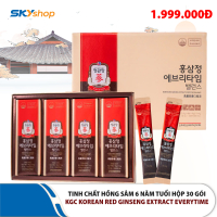 1 Hộp tinh chất hồng sâm cô đặc dạng gói Won KGC Korean Red Ginseng Extract Everytime (30 gói x 10ml)