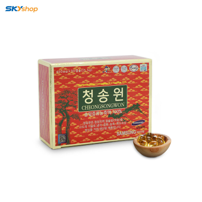1 hộp tinh dầu thông đỏ Hàn Quốc Cheong Song Won (180 viên/hộp - 6 hộp nhỏ)