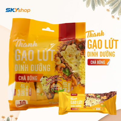 1 Thùng bánh gạo lứt Thanh (6 bịch rong biển + 6 bịch chà bông) 