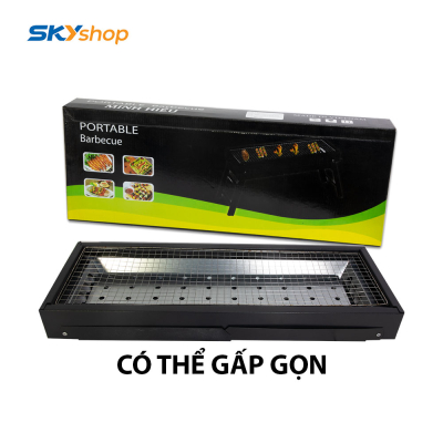 Bếp nướng than hoa BBQ ngoài trời cao cấp Minh Hiếu