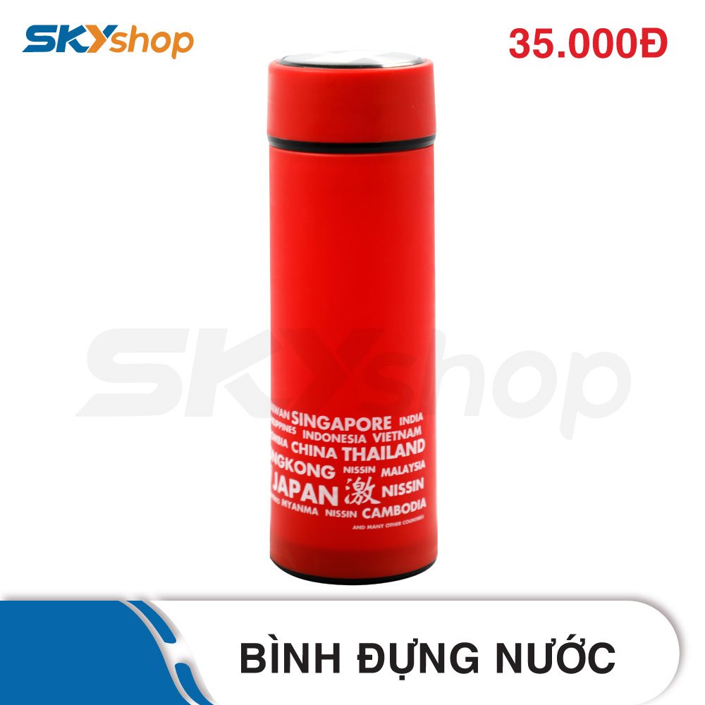 Bình đựng nước uống mang theo - Màu đỏ