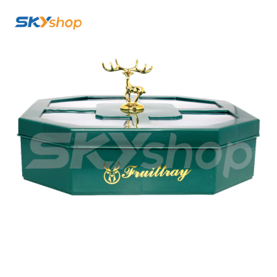 Khay đựng mứt tết 1 tầng hình hươu