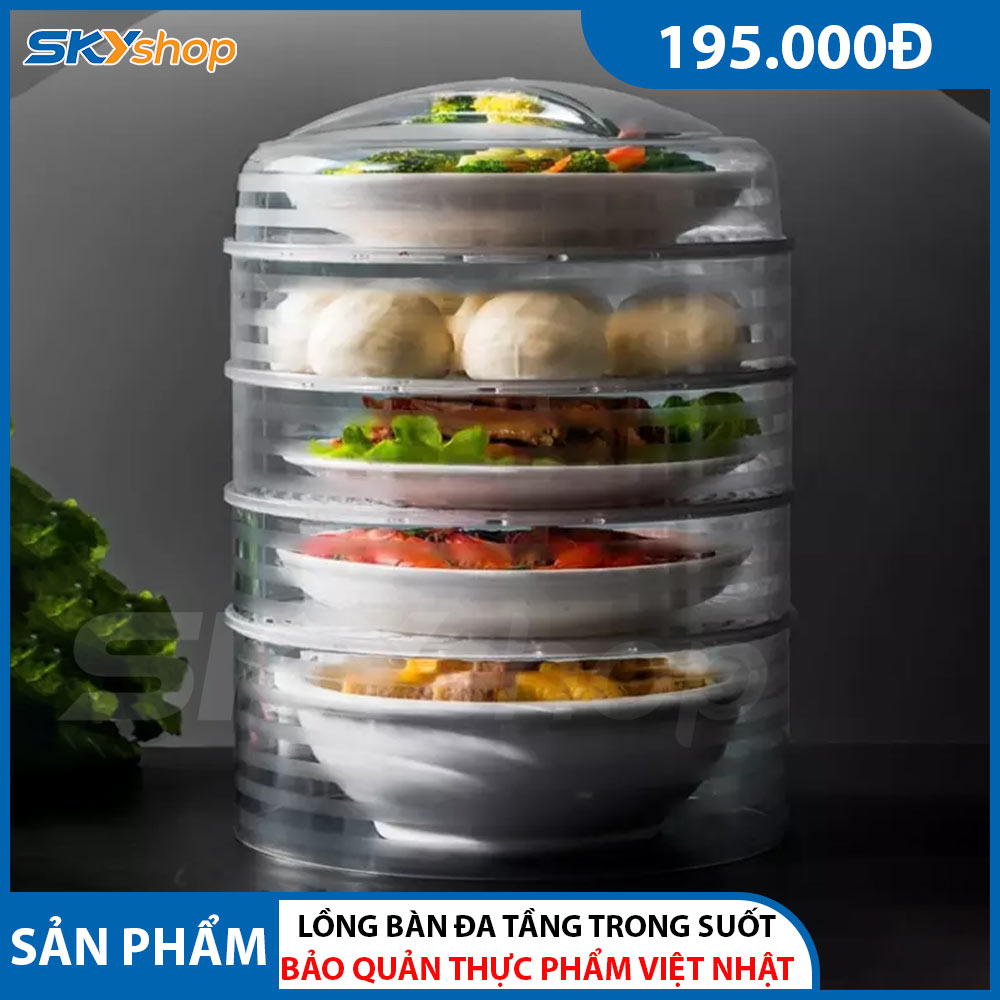 Lồng bàn bảo quản thực phẩm 4 tầng Việt Nhật 2676