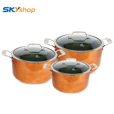 Bộ 3 nồi nhôm đáy từ Thái Lan Orkin 