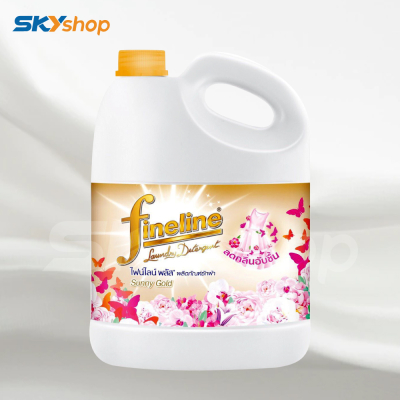 Bộ 2 bình nước giặt xả Thái Lan Fineline 3 lít màu xanh + 1 chai nước giặt xả Fineline màu vàng (3 lít) - Tặng 1 chai tẩy Javel Hoa Sen 500ml