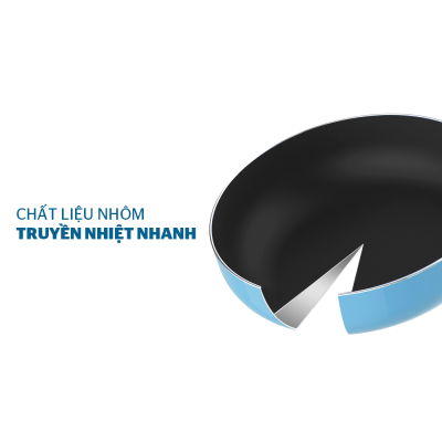 Bộ 2 Nồi 1 Chảo Chống Dính Đáy Từ SUNHOUSE SHG77MB - Tặng nồi inox SUNHOUSE 5 đáy 16cm SHG788-16