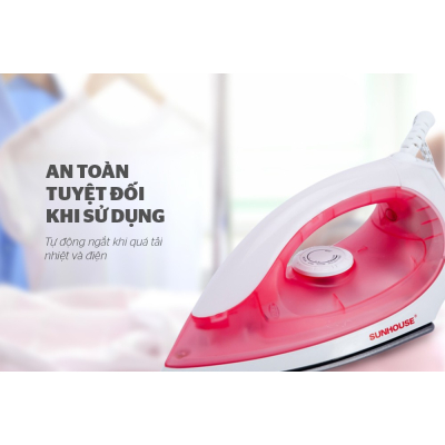 Bàn ủi khô SUNHOUSE SHD1072 - Nhiệt độ linh hoạt cho từng loại vải