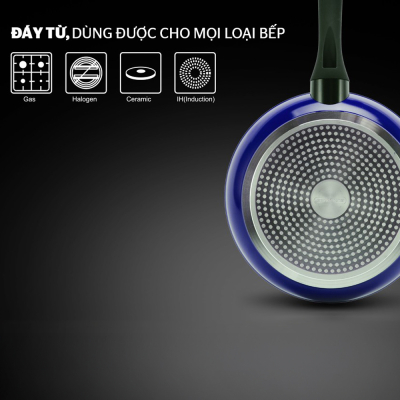 Chảo đá hoa cương đáy từ SUNHOUSE SFP28B 28cm - Hàng chính hãng