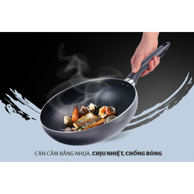 Chảo sâu chống dính dung tích 24cm SUNHOUSE SHS24 - Hàng chính hãng