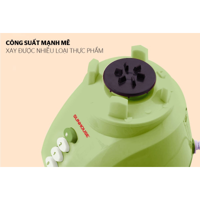 Máy xay sinh tố SUNHOUSE SHD5112 màu xanh - Hàng chính hãng
