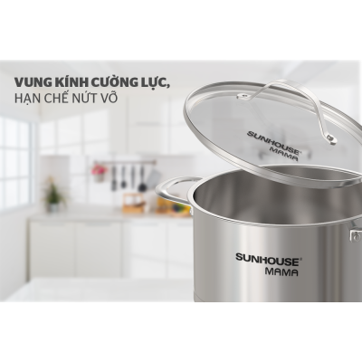Bộ 3 Nồi Inox 5 Đáy SUNHOUSE MAMA SHG502
