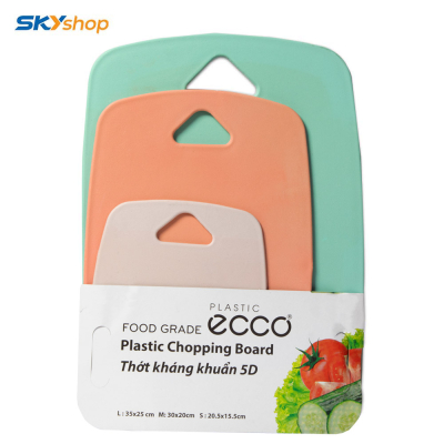 Bộ 3 thớt nhựa cao cấp chống trơn trượt 