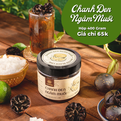 Chanh đen ngâm muối VNHERBS 400g/hộp