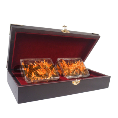 Đông Trùng Hạ Thảo ký chủ nhộng hộp gỗ 80 con VNHERBS