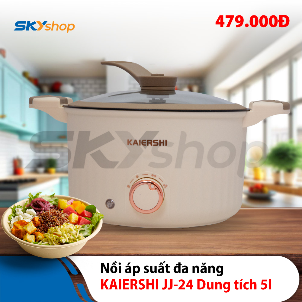 Nồi áp suất KAIERSHI nấu đa năng, dung tích 5L 0 Hàng chính hãng