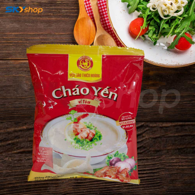 30 gói cháo yến Thiên Hoàng (hương vị ngẫu nhiên) tặng 14 gói cháo yến Thiên Hoàng (hương vị ngẫu nhiên)