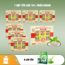 7 hộp yến sào Thiên Hoàng 18% (6 lọ/hộp) - Tặng 6 lon nước yến hương vị ngẫu nhiên